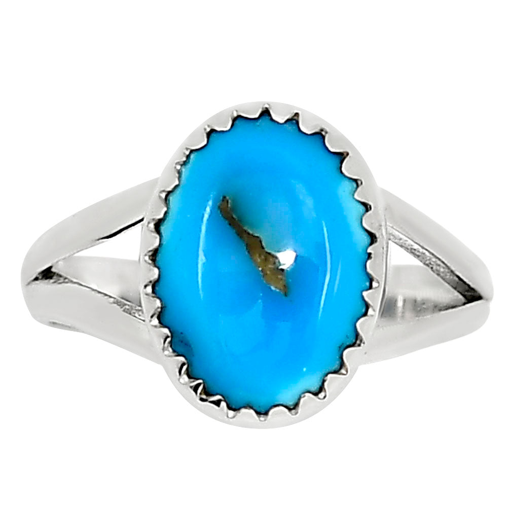 Natural Rare Turquoise Nevada Aztec Mt Ring size-6 R-1227 27-ER16061-0