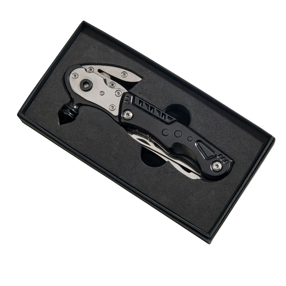 Black Glass Breaker With Multi Tools, 6" L-2