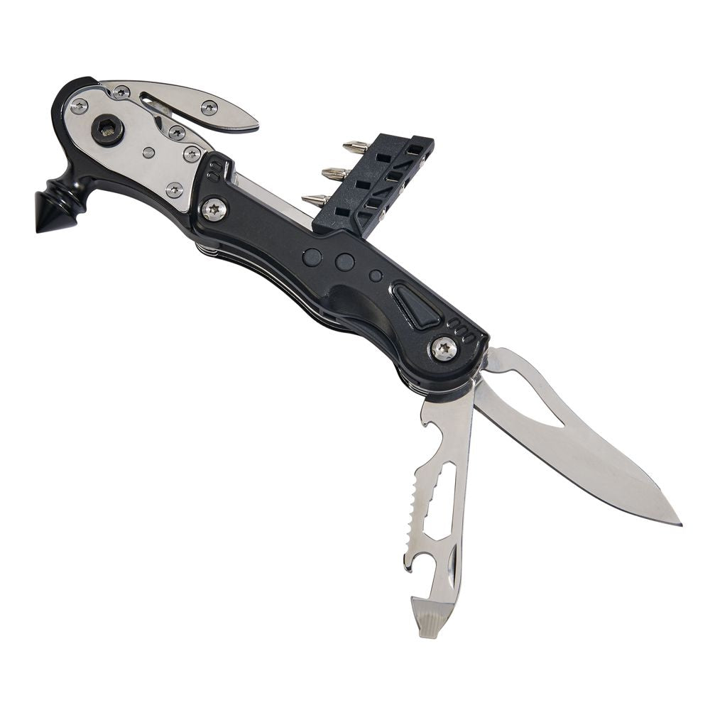 Black Glass Breaker With Multi Tools, 6" L-3