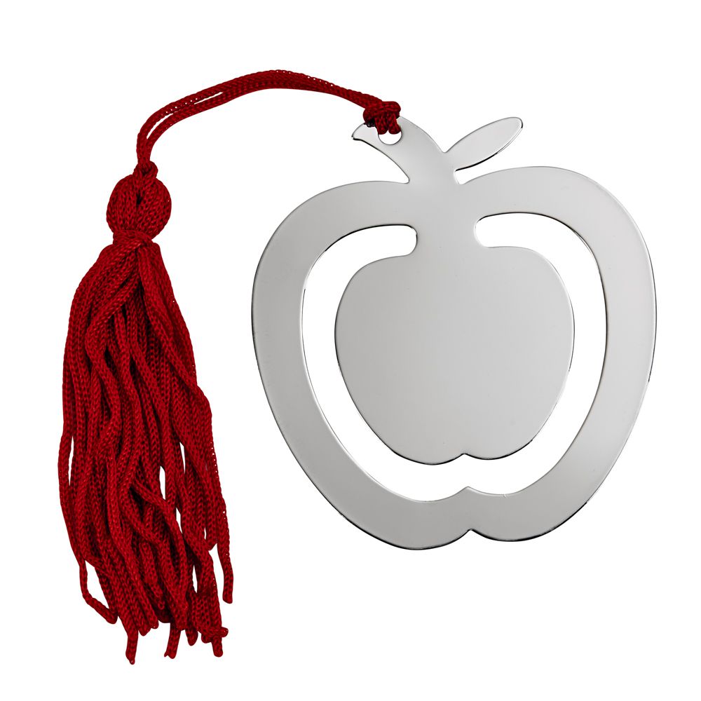Apple Shaped Bookmark & Tassel-1