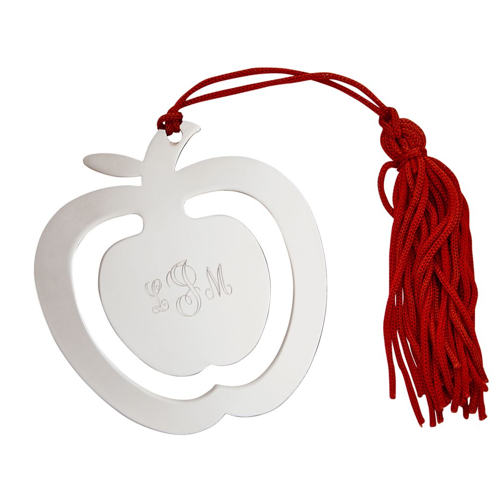 Apple Shaped Bookmark & Tassel-2