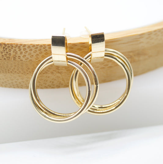 18K Gold Earrings | Modern Earrings